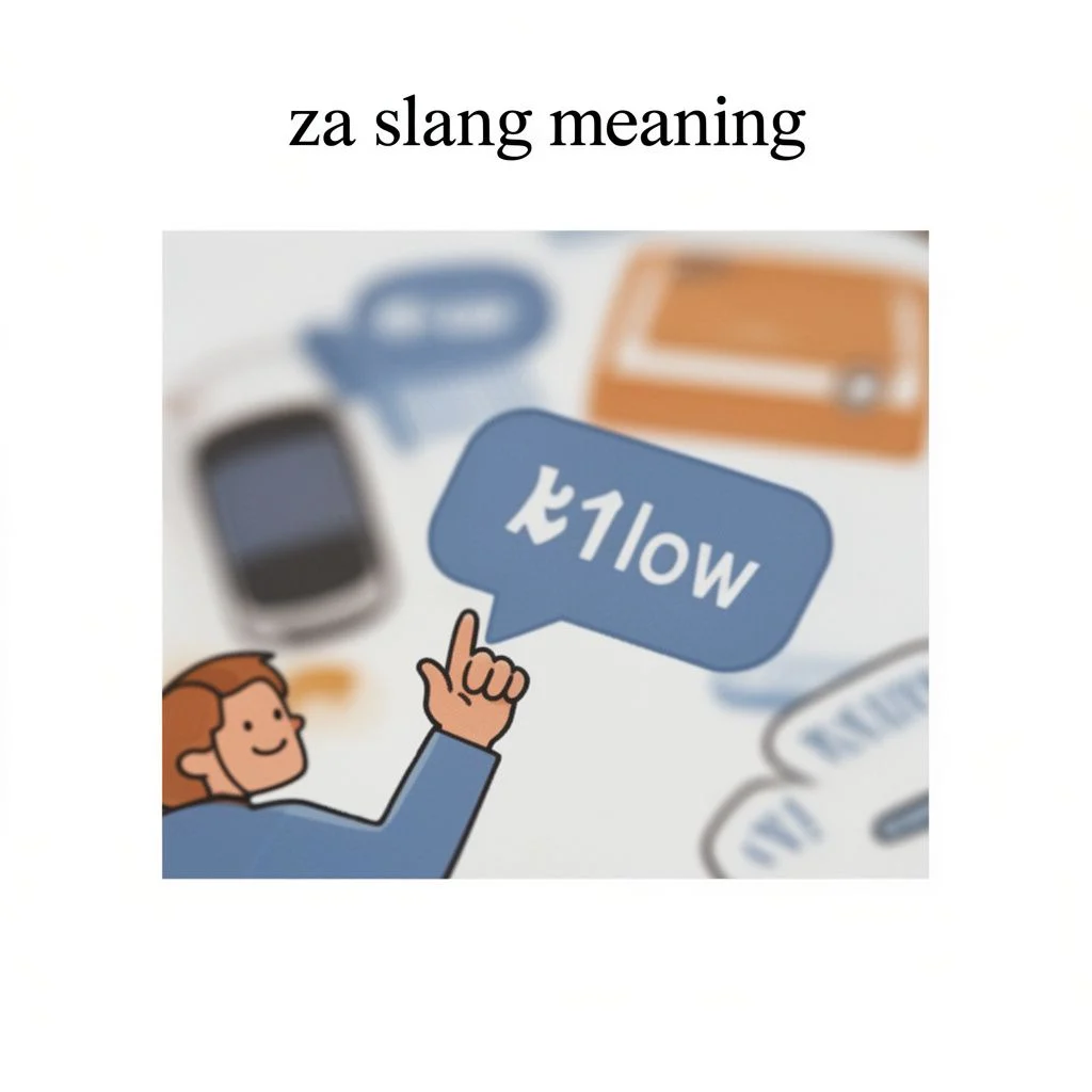 za slang meaning illustration