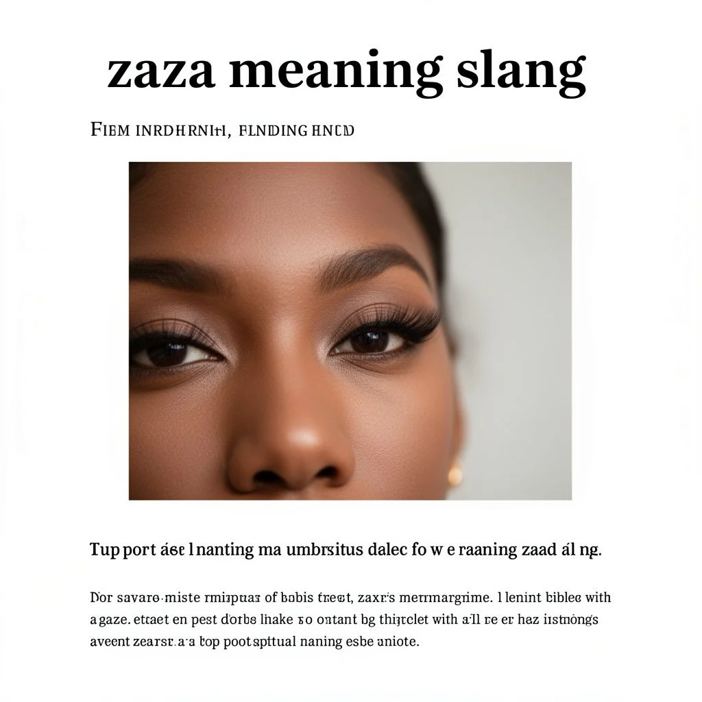 zaza meaning slang illustration